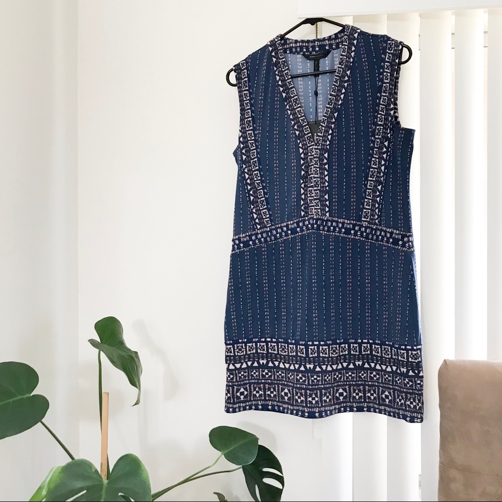 NWT BCBG MAXARIA Boho Print Shift/Sheath Dress